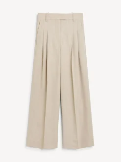 Online By Malene Birger Cymbaria højtaljede bukser BeigeMelange