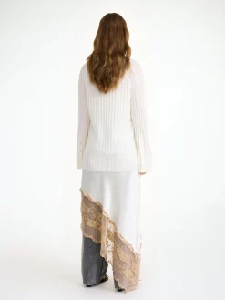 New By Malene Birger Delphine sweater i merinould SoftWhite