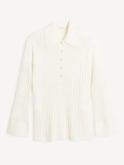 New By Malene Birger Delphine sweater i merinould SoftWhite