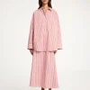 Discount By Malene Birger Derris skjorte RedWhiteStripes