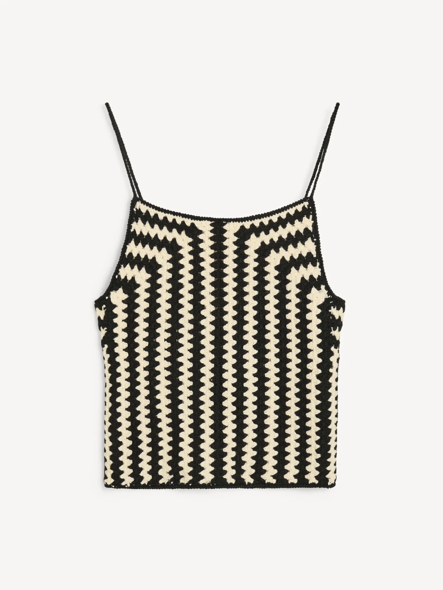 Outlet By Malene Birger Doria top CrochetBlack&White