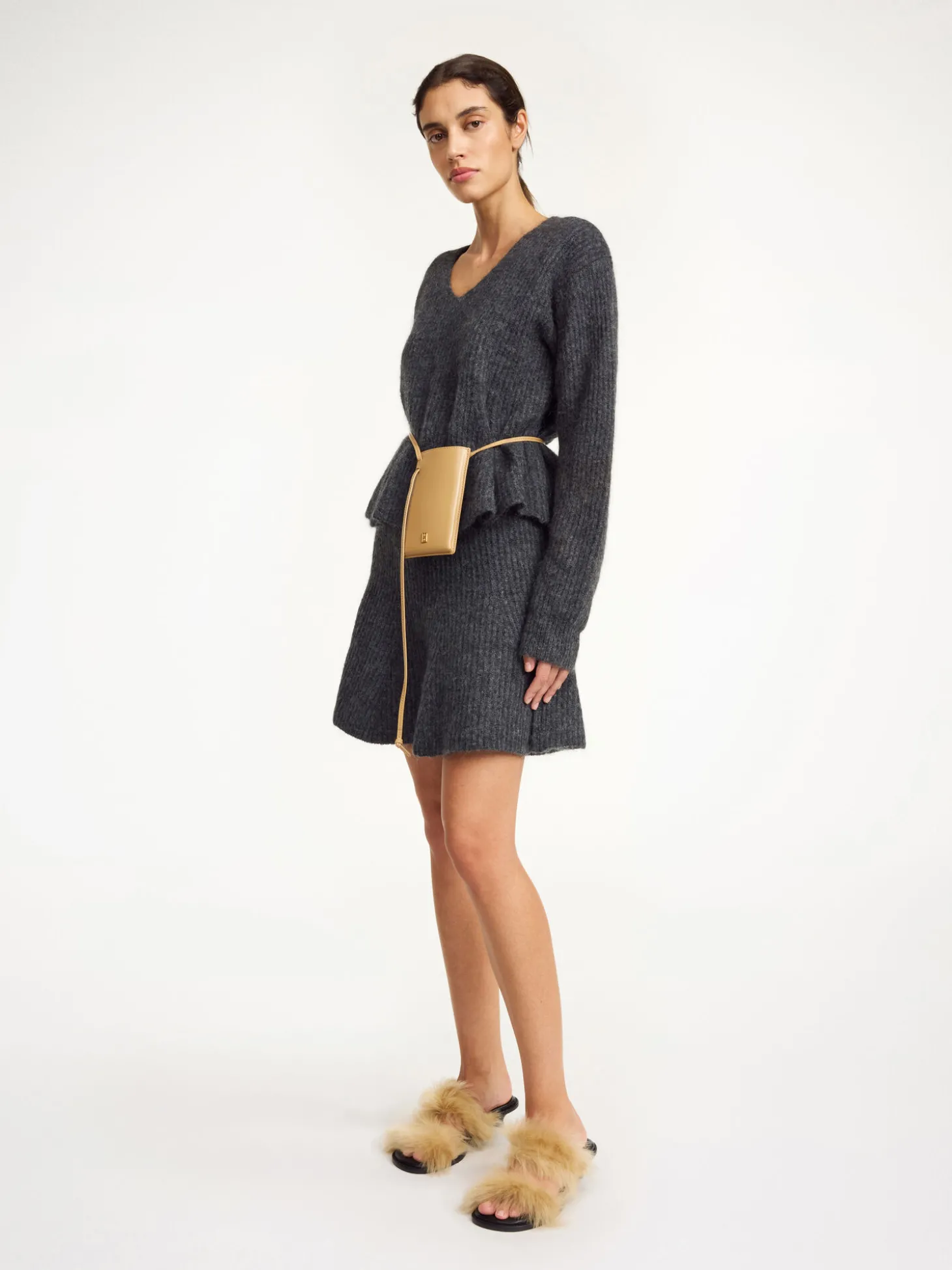 Sale By Malene Birger Dox mininederdel GreyMelange