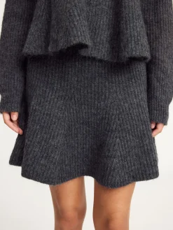 Sale By Malene Birger Dox mininederdel GreyMelange