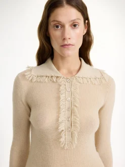 Hot By Malene Birger Dreele sweater i uldblanding OysterGray