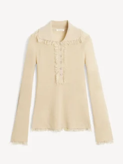 Hot By Malene Birger Dreele sweater i uldblanding OysterGray