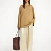 Best By Malene Birger Fayeh lang&aelig;rmet T-shirt LightBrown