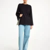 Outlet By Malene Birger Fayeh lang&aelig;rmet T-shirt Black