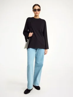 Outlet By Malene Birger Fayeh langærmet T-shirt Black