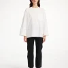 Clearance By Malene Birger Fayeh lang&aelig;rmet T-shirt SoftWhite
