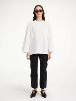 Clearance By Malene Birger Fayeh lang&aelig;rmet T-shirt SoftWhite
