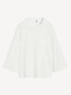 Clearance By Malene Birger Fayeh langærmet T-shirt SoftWhite