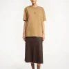 Outlet By Malene Birger Fayeh T-shirt i bomuld LightBrown