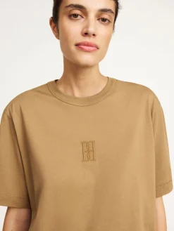 Outlet By Malene Birger Fayeh T-shirt i bomuld LightBrown