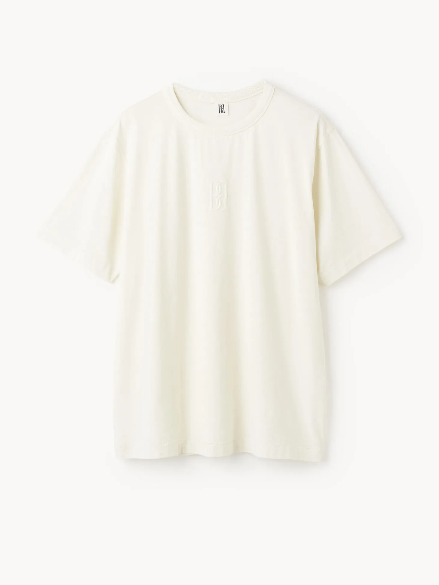 Discount By Malene Birger Fayeh T-shirt i bomuld SoftWhite
