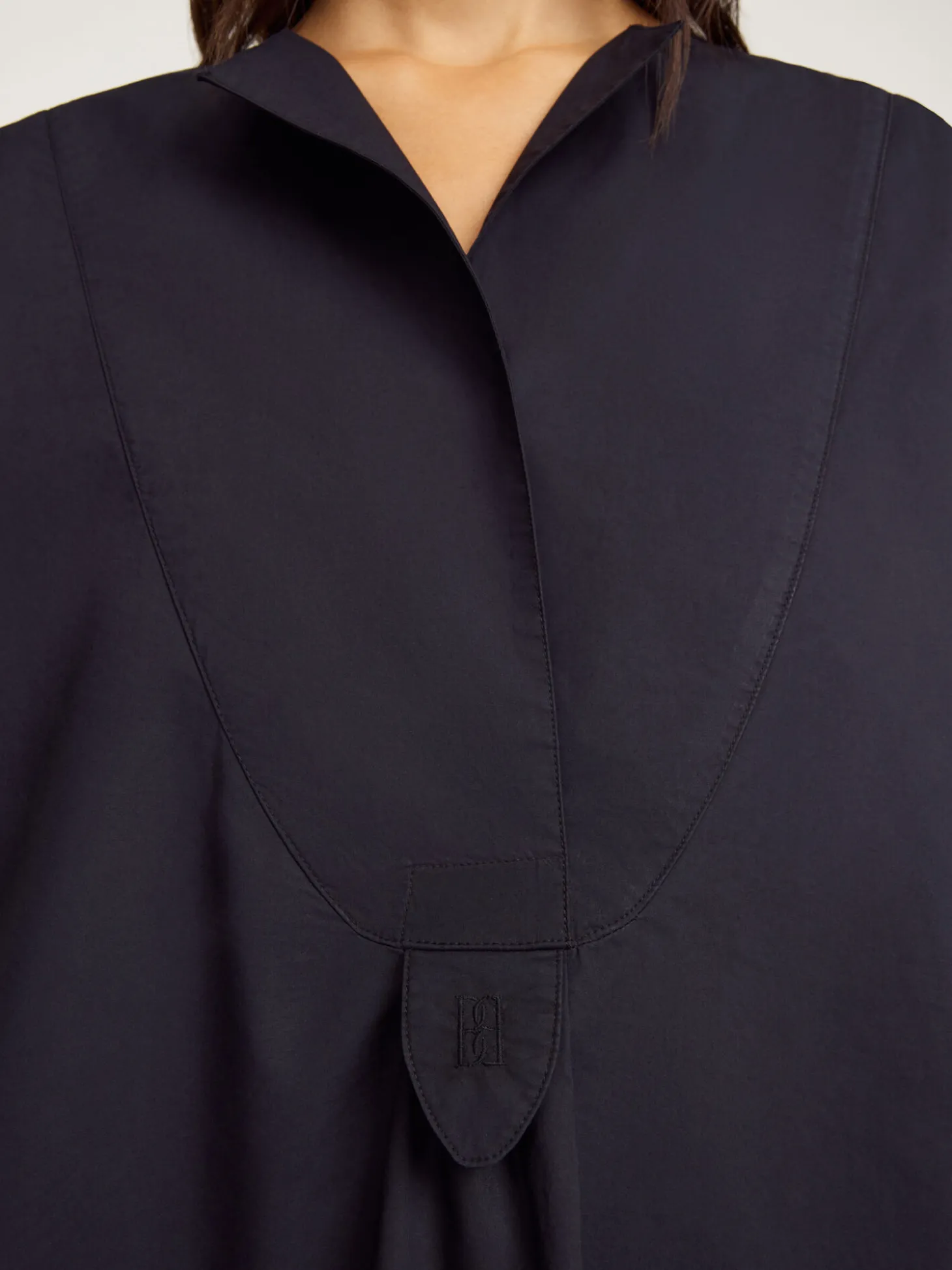 Sale By Malene Birger Fayette skjorte i økologisk bomuld Black