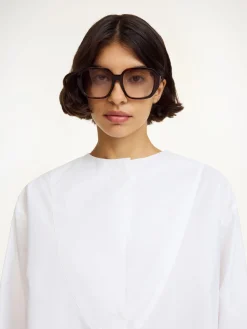 New By Malene Birger Fayette skjorte i &oslash;kologisk bomuld PureWhite