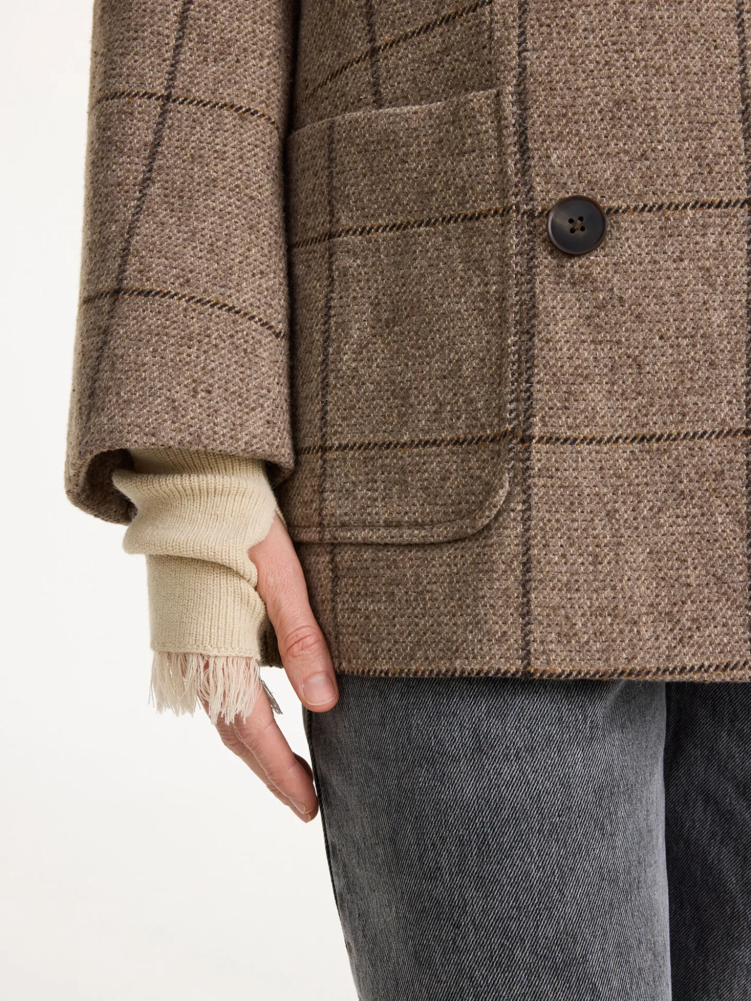 Fashion By Malene Birger Fezan handsker OysterGray
