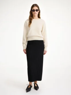 Fashion By Malene Birger Fiemme midinederdel Black