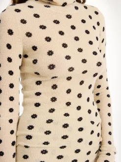 Online By Malene Birger Fioria uldsweater med rullekrave Graphicflower