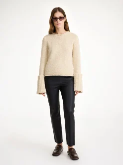 Fashion By Malene Birger Florentina læderbukser Black