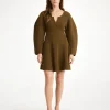Hot By Malene Birger Francesa minikjole Shitake