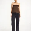 Online By Malene Birger Hermie top DarkMahogany