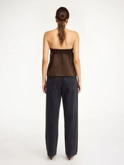 Online By Malene Birger Hermie top DarkMahogany