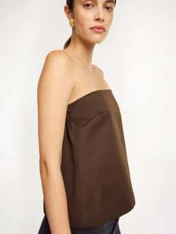 Online By Malene Birger Hermie top DarkMahogany