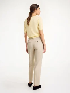 Sale By Malene Birger Igda bukser med lige ben BeigeMelange