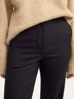 Hot By Malene Birger Igda bukser med lige ben Black