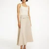 Clearance By Malene Birger Isella midinederdel OysterGray
