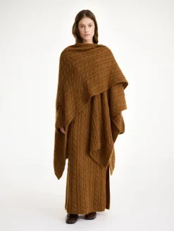 Best By Malene Birger Kassillas poncho i uldblanding Bison