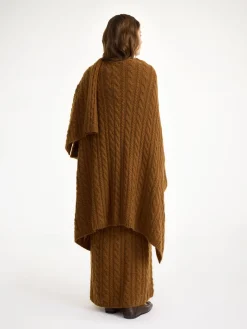 Best By Malene Birger Kassillas poncho i uldblanding Bison