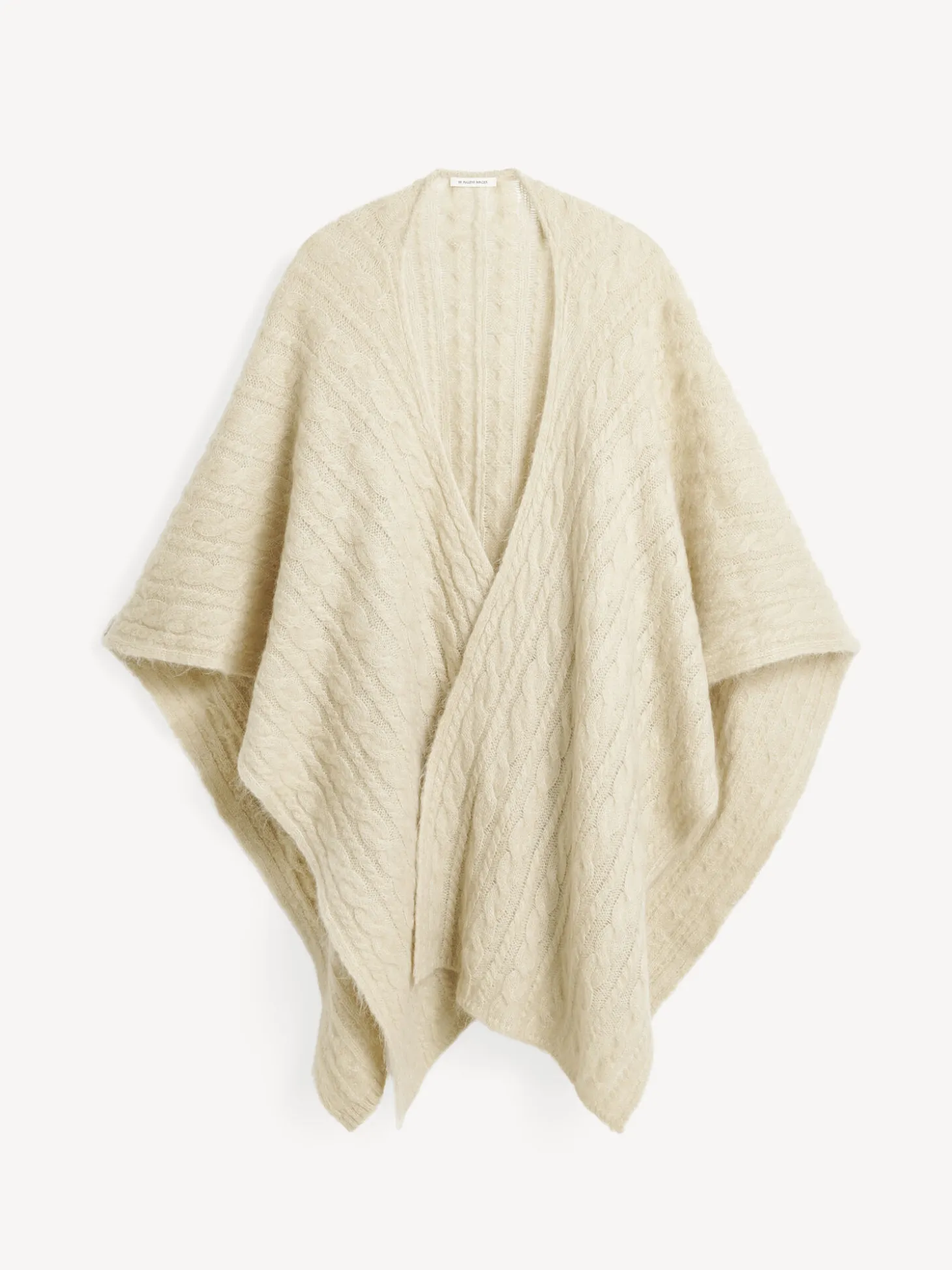 Clearance By Malene Birger Kassillas poncho i uldblanding OysterGray
