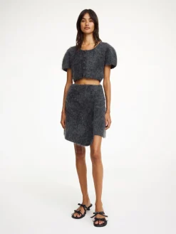 Fashion By Malene Birger Krissah mininederdel Jetgrey