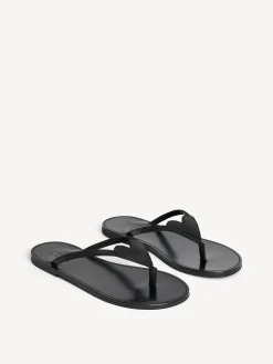 Hot By Malene Birger Lalla l&aelig;dersandaler Black
