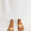 Fashion By Malene Birger Lalla l&aelig;dersandaler Tan