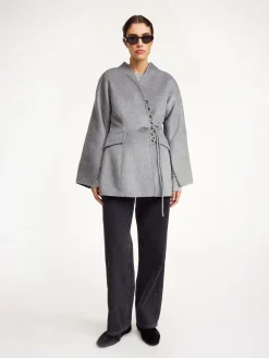Best By Malene Birger Lalou blazer i uld GreyMelange