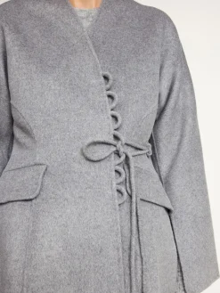 Best By Malene Birger Lalou blazer i uld GreyMelange
