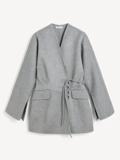 Best By Malene Birger Lalou blazer i uld GreyMelange