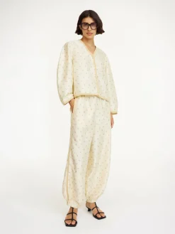 Clearance By Malene Birger Lumonas bukser i silke MiniFlowerPrint