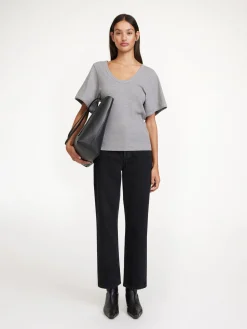 Outlet By Malene Birger Lunai T-shirt GreyMelange