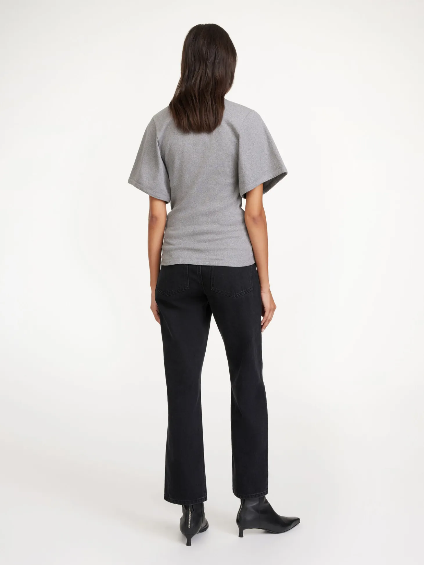 Outlet By Malene Birger Lunai T-shirt GreyMelange