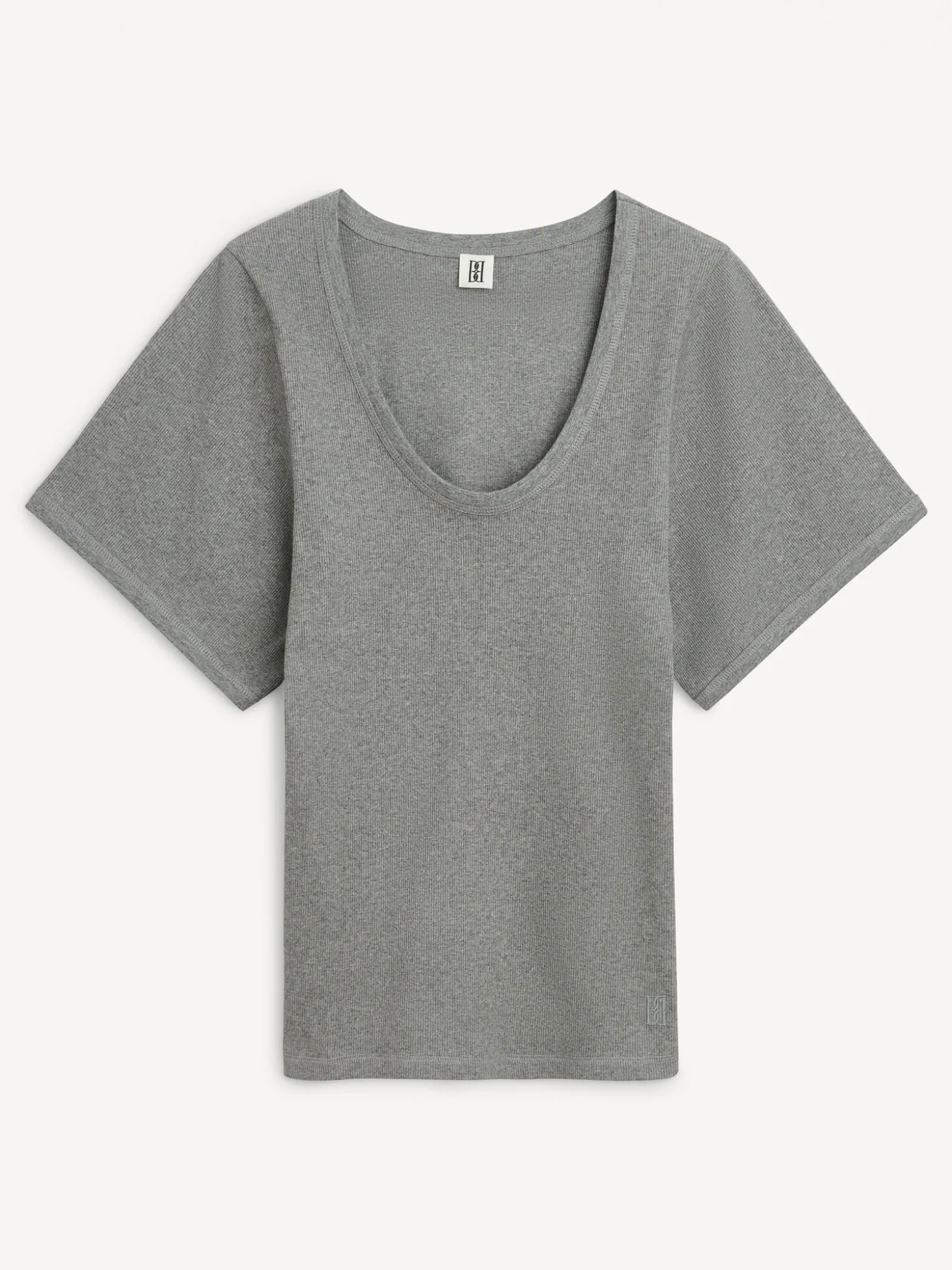 Outlet By Malene Birger Lunai T-shirt GreyMelange