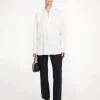 Sale By Malene Birger Mabillon silkeskjorte SoftWhite