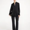 Discount By Malene Birger Mabillon silkeskjorte Black