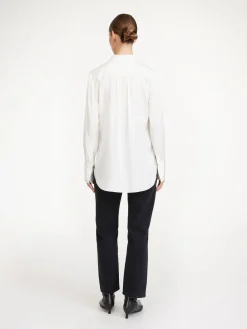 Sale By Malene Birger Mabillon silkeskjorte SoftWhite
