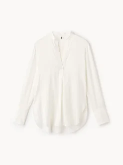 Sale By Malene Birger Mabillon silkeskjorte SoftWhite