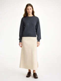 Outlet By Malene Birger Mantea sweater i merinould Jetgrey