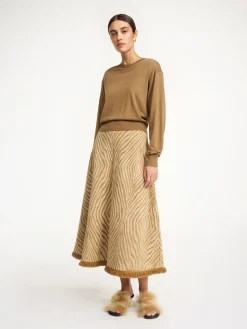 Clearance By Malene Birger Mantea sweater i uldblanding LightBrown